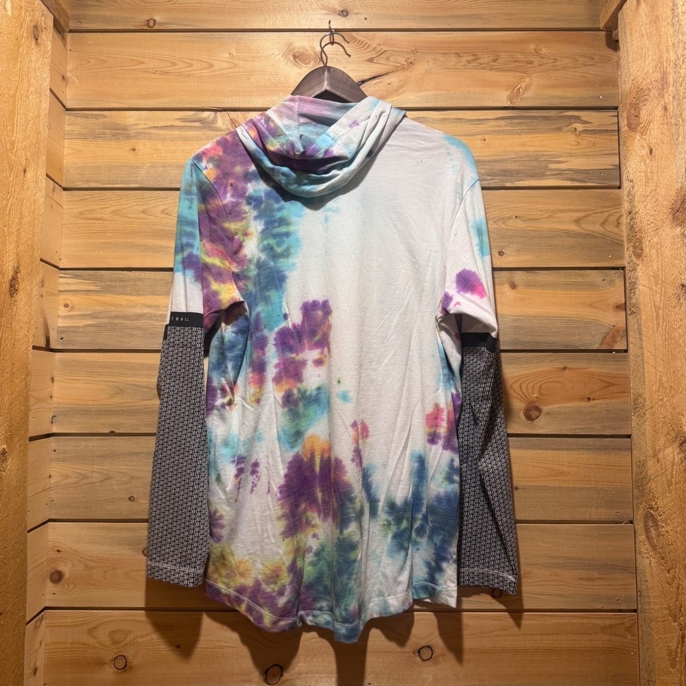 Nike Dri‎ Fit Athletic Cut Rare Tie Dye Hoodie Long Sleeve GorpCore Mens Medium - Picture 5 of 8